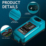 For 7.2V-18V NI-MH NI-CD FP1804F Replacement DC1804 DC1414T DC1414F 9100A Battery Charger