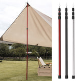 Beach Shelter Awning - Adjustable, about 90.55 inches, Camping Tarp Bar, Lightweight Telescoping Tent Pole, Outdoor Accessories