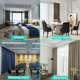 50 Pieces Metal Rings, Plastic Hooks, Curtain Rings For Window Curtain, Sier