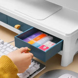 Multifunction Monitor Stand Table Desktop Computer Screen Riser Lockers Desk Organizer Stationery Boo Storage Office Supplies