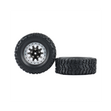 4Pcs Metal Beadlock Hub Wheel Rim and Rubber Tire for C14 C24 B14 B24 B36 MN D90 MN99S RC Car Upgrade Parts,2