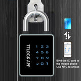 Electronic Smart Door Biometric Fingerprint Padlock TUYA/TTLOCK APP Portable Keyless Quick Unlock Anti-Theft Password Lock