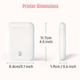 Portable miniature color printer, portable intelligent pocket printer