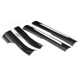 4Pcs Inner Door Sill Cover Carbon Fiber Trim Sticker Fit Macan 2014 2015 2016 2017 2018 2019 2020 Car Styling