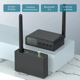 LCD Display Bluetooth 5.1 Audio Transmitter Receiver Wtih Antenna Optical Coaxial AUX 3.5mm Wireless Adapter For TV PC Speakers