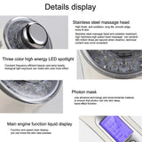 Facial Cleaner Device Photon rejuvenation whitening Beauty tool ion nutrition conducting Ultrasonic Massager
