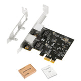 2 port 2.5G RJ45 Network adapter 2500mbps RTL8125B Chipset PCIe PCI Express 25GbE network Lan Card for gaming desktop server