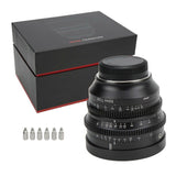 T1.05 Large Aperture Manual Focus Cinema Lens - Smooth Bokeh, Durable Metal Build