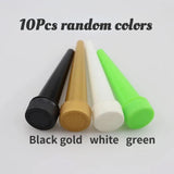 CRUSHER 10Pcs Plastic Herb Tobacco Box Tube Child-proof Rotating Cover 120mm Rolg Paper Storage Tubes Smoking Accessories