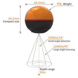 Erchang F68 Wireless Fish Finder Depth Echo Sounder Dual Frequency Sonar Alarm Transducer Fishfinder IOS&Android With GPS