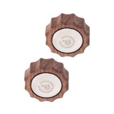 2Pcs Coffee Knob Modification, Sturdy Anti Scald Walnut Wooden Handles for 3145 Espresso hine
