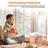 1pc 2-in-1 Desk Fan and Heater Combo - 2000W Power, 2-Speed with Thermostat and Overheat Protection for Office and Bedroom - Stay Comfortable All Year Round