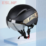 ESLNF Magnetic Windshield Detachable Cycg Breathable Heat-Dissipating Impact-Resistant Safety MTB Bike Helmet