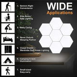 6pcs LED Hexagon Wall Light, Smart Modular Honeycomb Light With APP Remote Control And Music Sync,