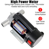 50L/min 380W Automatic Fuel EU Plug For Pumping Oil Diesel Kerosene Water 12V 220V Electric Transfer Pump