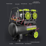 Small Industrial Oil-free Compressor Silent Woodworking High-Pressure Air Pump 220V 850W 1100W