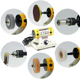 DIY Polishing Woodworking Jade Jewelry Dental Bench Lathe Grinding hine