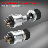 Starter Switch 12V / 24V Waterproof Push Start Button 50A Heavy Duty Momentary Weatherproof for Horn Engine Car