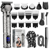 NEW 697 6 in 1 Grooming Kit Hair Clipper Nose Shaver Body Trimmer Professional Rechargeable Metal Vintage
