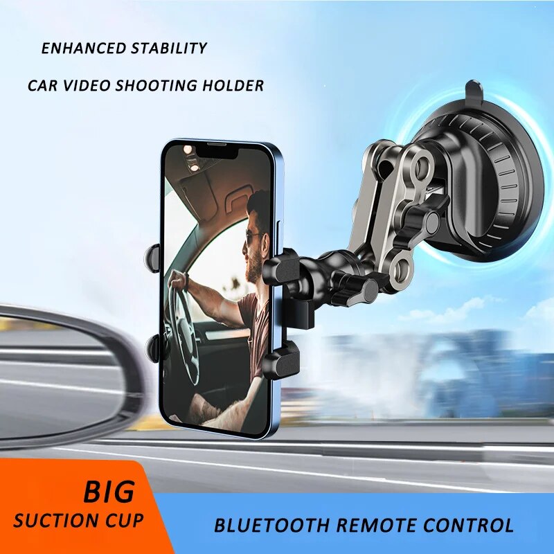 Video Recording Universal Magic Arm Suction Car Phone Holder Mount Windshield Window Glass Vlog Shooting