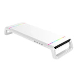 Color-changing Led Lights Ergonomic Work Setup Computer Rgb Monitor Stand Riser Strong Load-bearing for Laptop