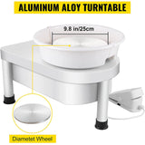 25CM 350W DIY Pottery 9.8" Forming Electric Table Top Ceramic Wheel for Ceramics Clay Art