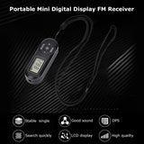 HanRongDa HRD-727 Mini Design ABS Retro Digital Portable LCD Display DSP FM Radio w/Earphone