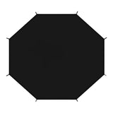 Sunshade Only 16ft Protective Top Tearproof Black Trampoe Sun Protection Cover