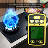 Professional SMART SENSOR ST8990 Monitor Rechargeable 4in1 O₂ LEL CO H₂S Gas Detector Tester Sensor with Backlight Alarm