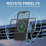 30W Magnetic Wireless Charger for iPhone 15 14 13 12 Pro Max Mini Air Vent Phone Holder Fast Car Charging
