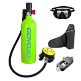 Scuba Diving Oxygen Tank 1L Cyder Underwater Breather for with Breathing Vae B Set