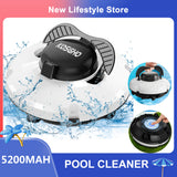 KOSGHO Cordless Robotic Pool Cleaner - IPX8 Waterproof, Dual-Motor Strong Suction, Self-Parking, 120 Mins Runtime, Automatic Pool Vacuum