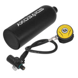 1L Scuba Tank Set Oxygen Cylinder Set Diving Tank Kit for Underwater Exploration Rescue Diving Equipment