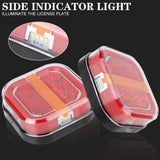 24V 12V Car Taillights License Plate Lamp Tail Brake Lights for Truck UTV ATV Van 4x4 28 LED Illumination Turn Signal Indicator