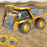 Rc Excavator Children 11 Channels 2.4g 1:20 For Boys Radio Control Dump Truck Bulldozer Electric Car Kids Toys Gift