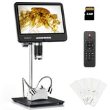 2K Digital EDM402Pro 1200x 10.1 inch IPS HD Screen Buttom Transmitted Light 24MP LCD Coin Microscope