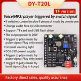 10W 20W MP3 Sound Voice Playback Board 9CH One-for-One Control Player Module Memory Card U-Disk Audio