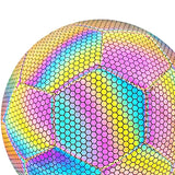 Holographic Reflective Ball Size 5 High Visibility Night Game and Training Sessions Gift for Soccer Compeon