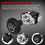 DaierTek 2PCS Golf Cart Push Pull Light 12 Volt Universal Headlight Switch Button for Club Car EZGO Yamaha