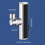 1pc New Waterfall Kitchen Faucet Filter, Multifunctional Kitchen Sink Faucet Sprayer, 3 In 1 360° Swivelling Anti-Splash Device