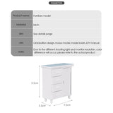 1:12 Dollhouse Miniature Wood Display Showcase Doll House Cabinet Cupboard Four Drawer Chest