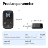 Smart Wireless Control Waterproof Camera Controller for Go Pro Hero 8/9/10 MAX Remote Bluetooth-compatible