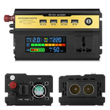 Power Inverter 1200W/1600W/2200W Modified Sine Wave LCD display DC 12V to AC 220V USB Car Transformer Convert Charging Converter