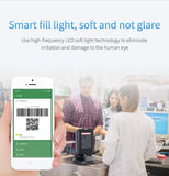 Barcode Scanner Omnidirectional Desktop Automatic Sense 1D 2D QR Data Matrix Bar code Reader for Supermarket Retail Payment