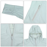 Women UV Protection Jacket Zipper Closure Ultra Thin Sun Protection Hoodie Jackets for Summer