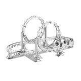Laser-Cutting 3D Three-Dimensional Metal Assembly Model Set DIY Creative Puzzle F31104 Roller Coaster Ornaments Toy