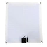 20W Portable Solar Panel Double USB 18V Metal Border Silicon Solars Panels with Car Charger Crocodile Clip for Camping