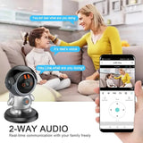 AEVYVKV PT302 One Click Call Humanoid Detection Cloud Storage H.265 WiFi IP Camera with Two Way Audio Night Vision Sound Warning