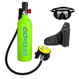 Scuba Diving Oxygen Tank 1L Cyder Underwater Breather for with Breathing Vae A Set