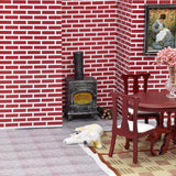 1:12 Dollhouse Miniature Furniture Mini Fireplace With Light Chimney For Doll House Accessories Simulation Model